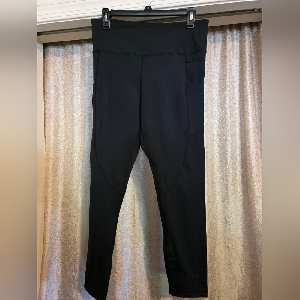 ZYIA Black High-Waisted Leggings
